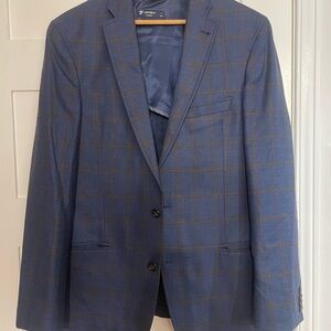Daniel Cremieux Navy Plaid Blazer